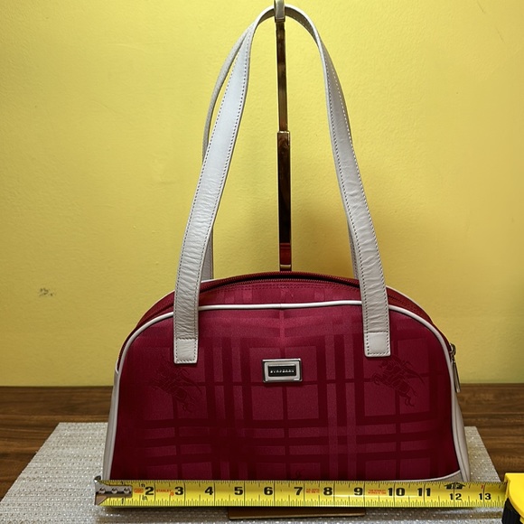 Burgundy Burberry Bowling bag - Picture 14 of 17